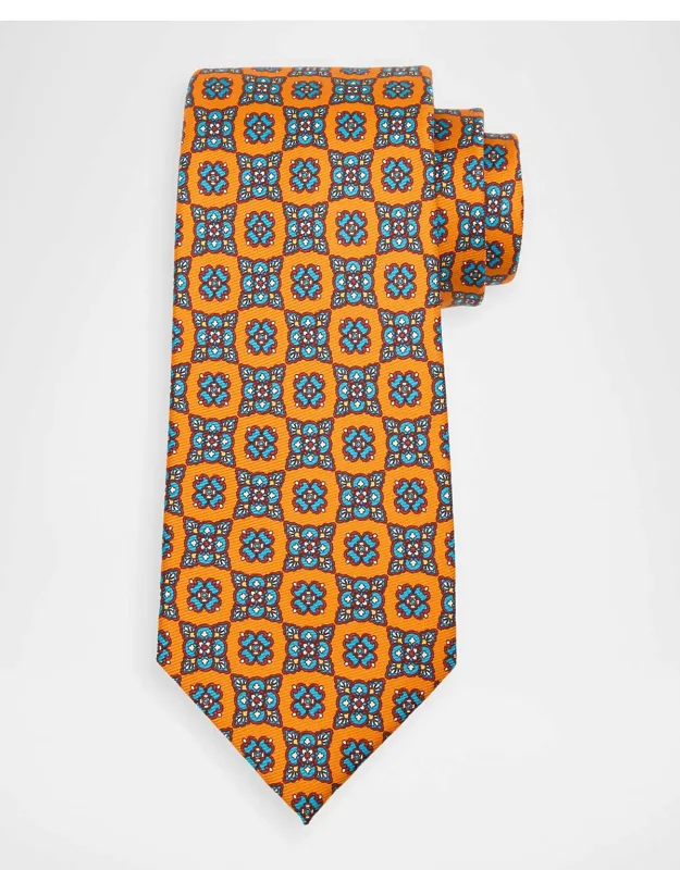 Silk Medallion 7-fold Tie