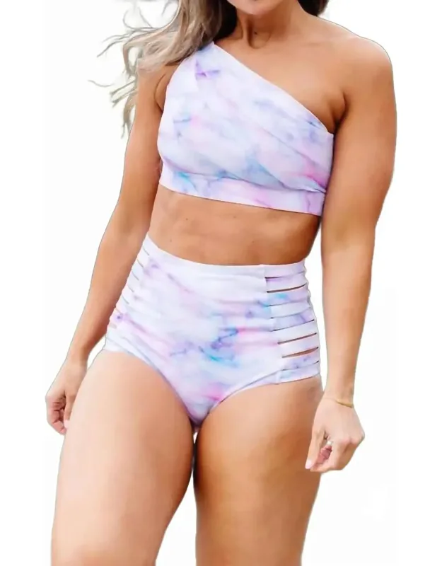 Sunburst Ultra-high Rise Swim Bottoms In Watercolor