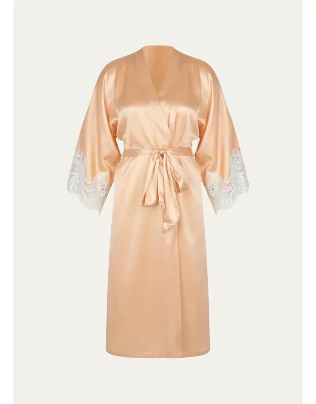 Silk-blend Robe