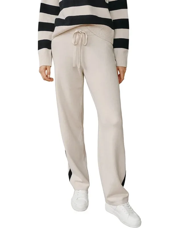 Cashmere & Wool-blend Straight Leg Sweatpants