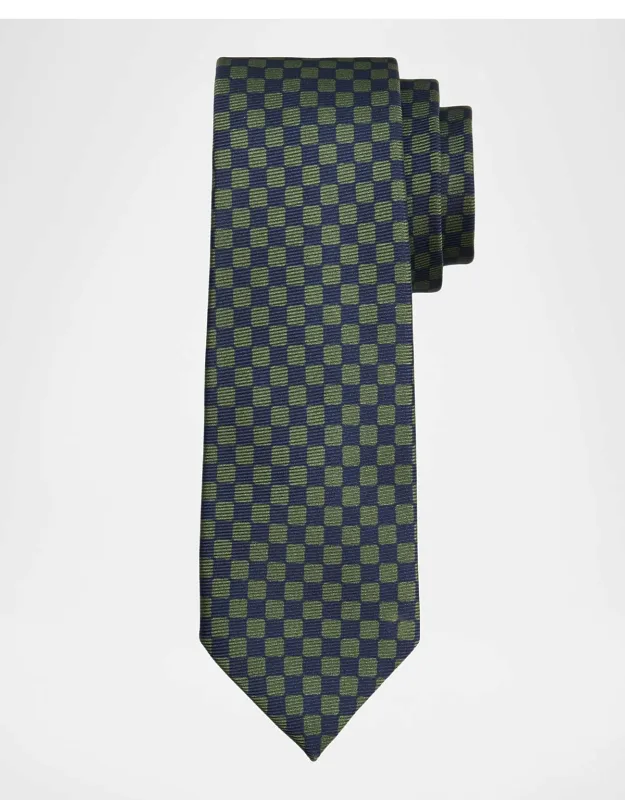 Silk Check 7-fold Tie