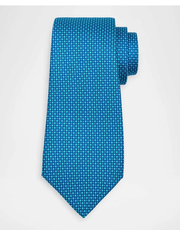 Silk Micro-geometric 7-fold Tie