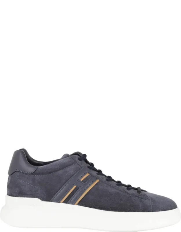 Laced Suede Leather Sneakers