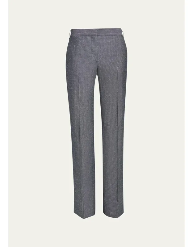 Twill Straight-leg Pants