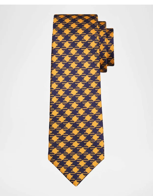 Silk Maxi-gingham 7-fold Tie