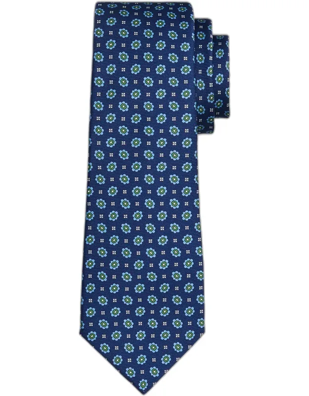 Silk Micro-floral 7-fold Tie