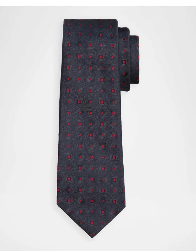 Silk Micro-geometric 7-fold Tie