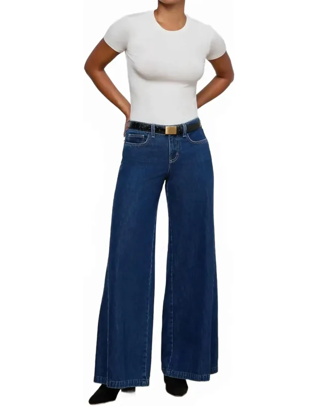 Savina Low-rise Wide-leg Jeans