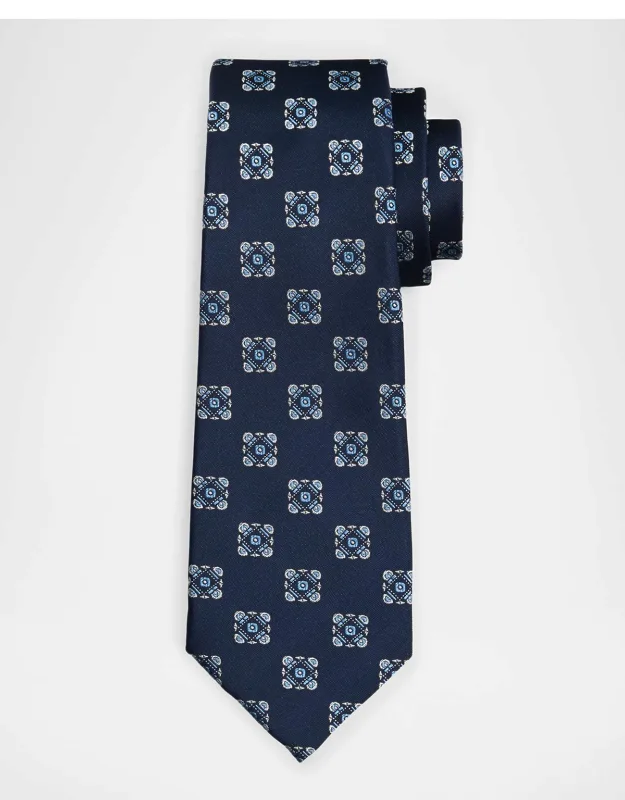 Silk Medallion 7-fold Tie