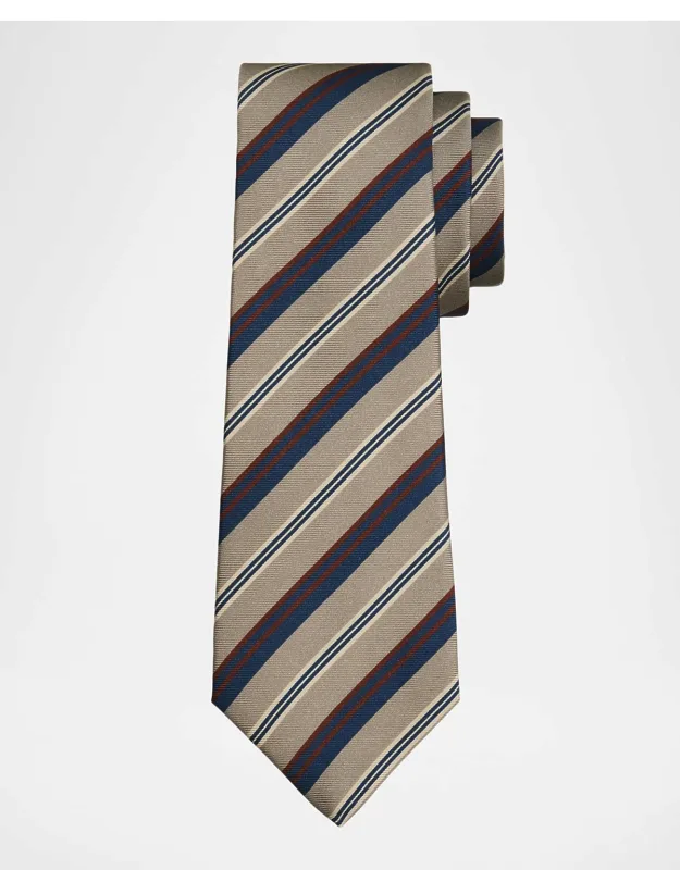 Silk Variegated Stripe 7-fold Tie