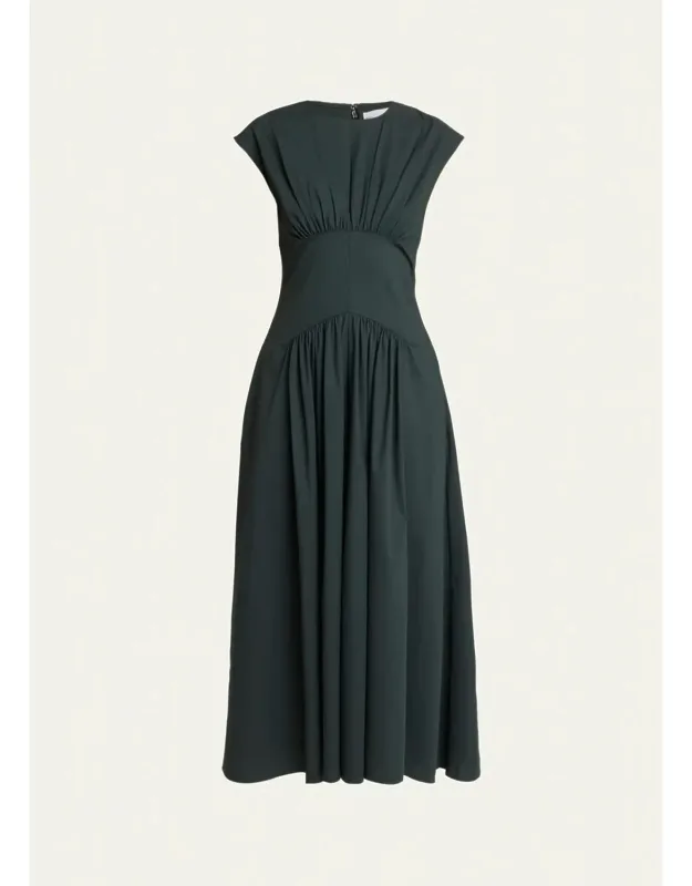 Stretch Cotton Maxi Dress