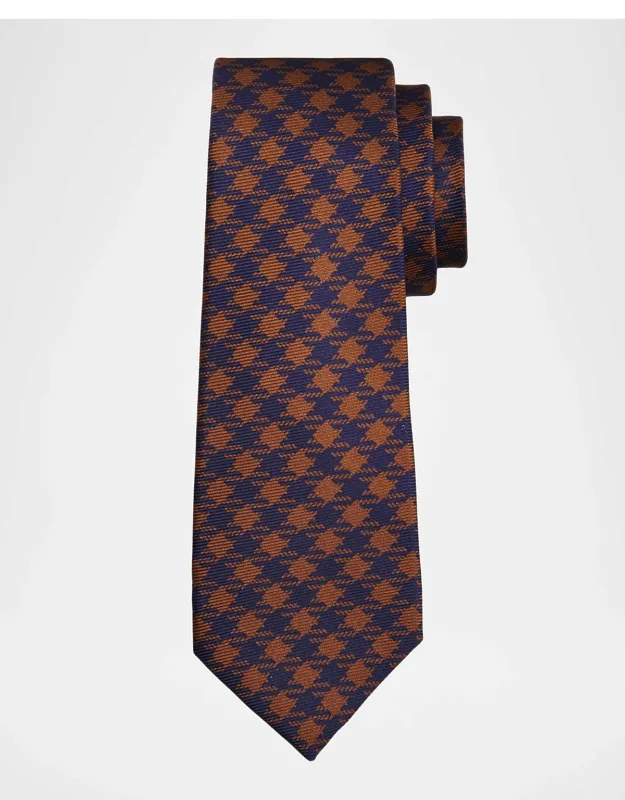 Silk Maxi-houndstooth 7-fold Tie