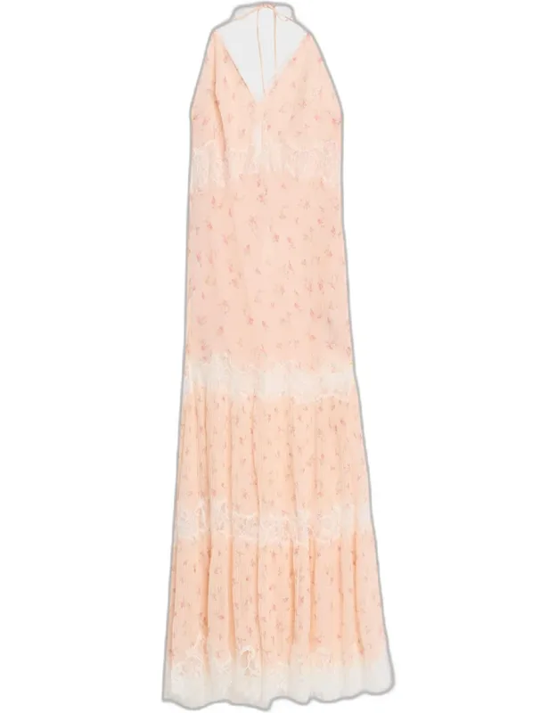 Floral Halter Maxi Dress
