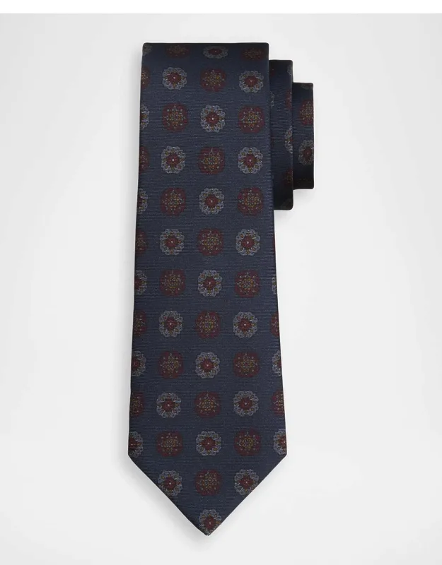 Silk Medallion 7-fold Tie