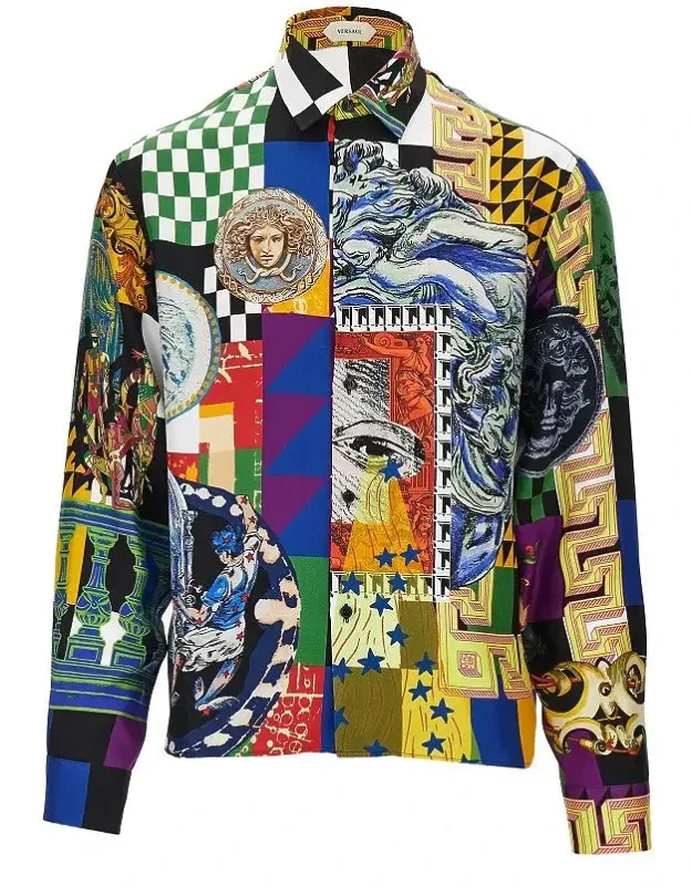 Printed Silk Twill Shirt