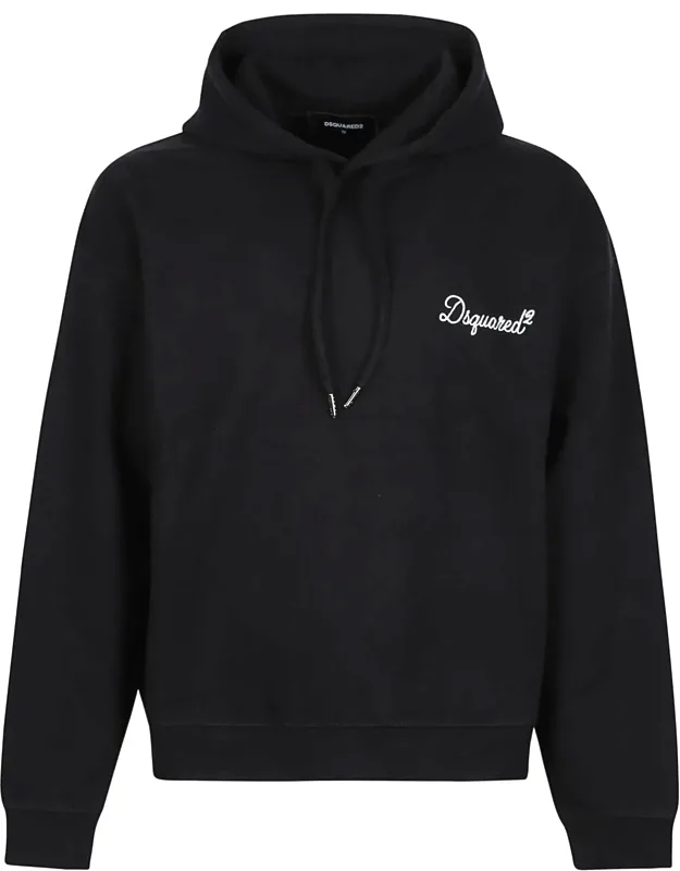 Cropped Drawstring Hoodie