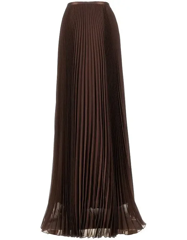 Pleated Maxi Skirt
