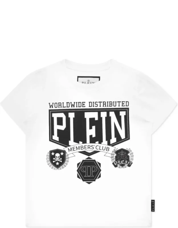 T-shirt Round Neck Ss With Premium Cotton Fabric And Collegiate Logo