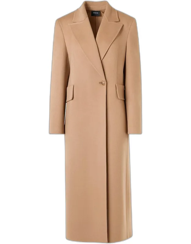 Cashmere One-button Long Coat