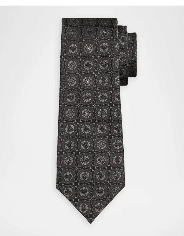 Silk Floral Jacquard 7-fold Tie