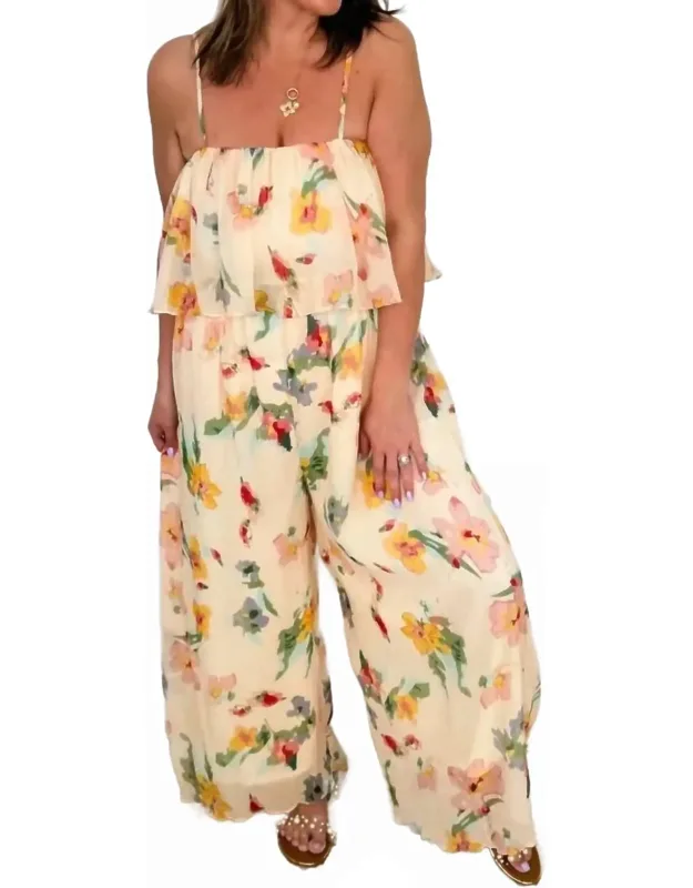Colorful Floral Jumpsuit
