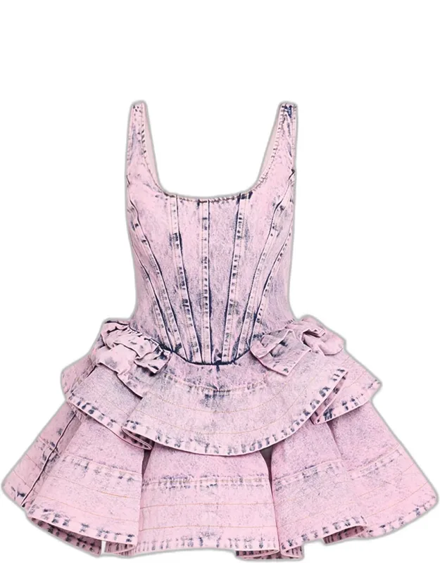 Flounce Mini Dress