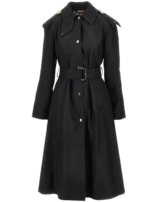 Nylon Gabardine Trench Coat
