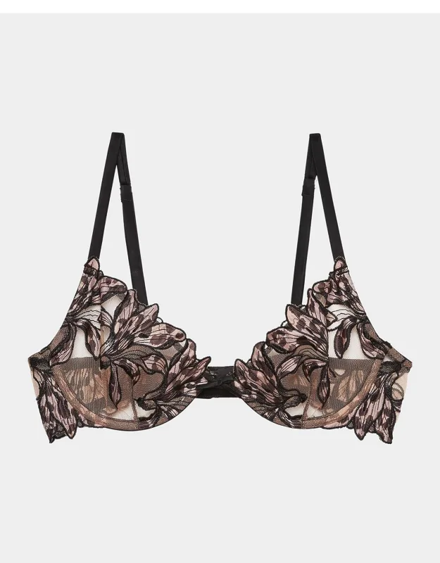 Embroidered Demi Bra