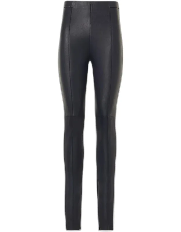 Flame Leather Skinny-leg Ankle Pants