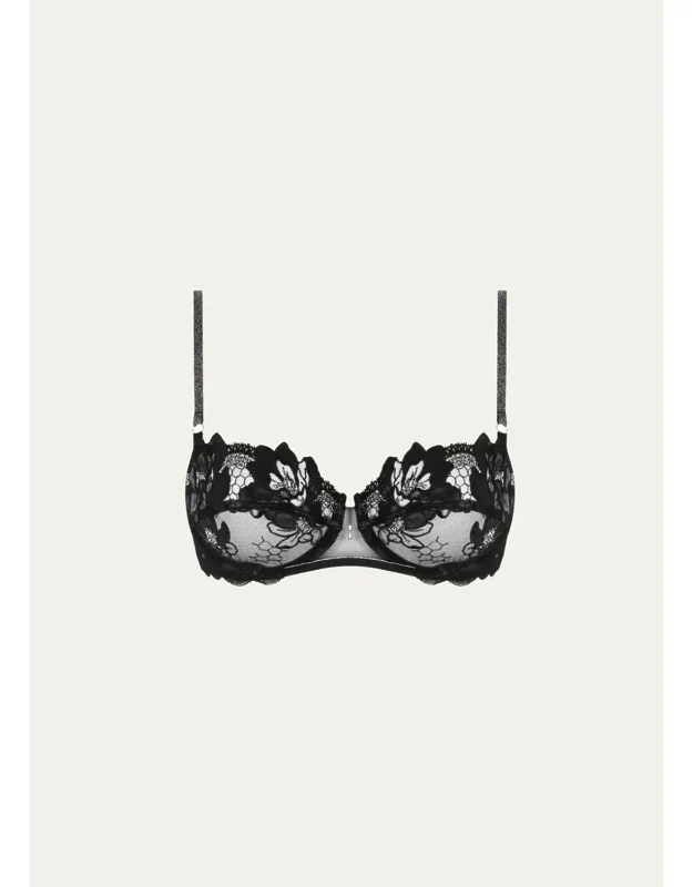 Embroidered Demi Bra