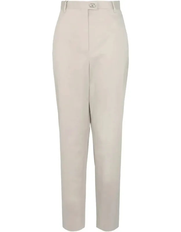 Tailored Cotton-blend Tapered Trousers