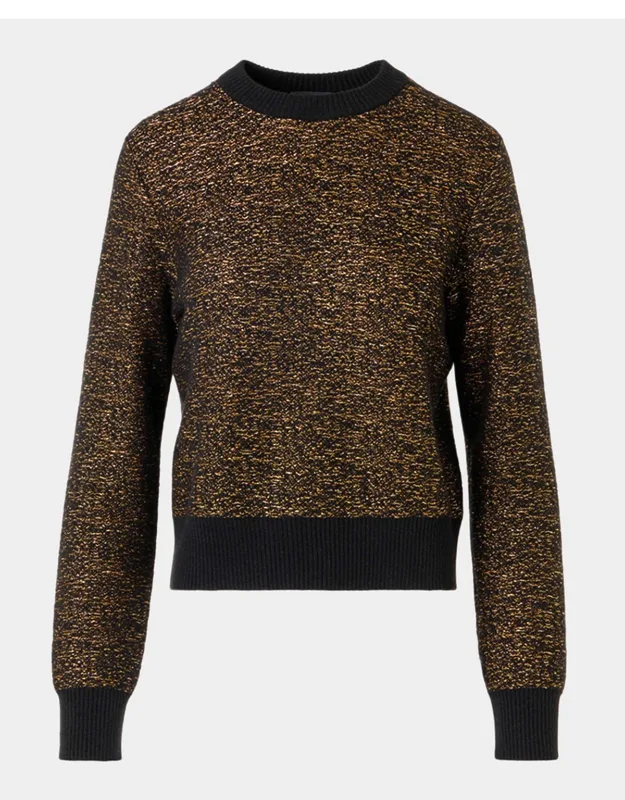 Cashmere Metallic Knit Sweater