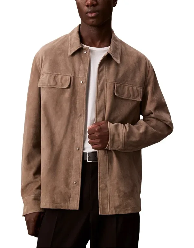 Suede Shirt Jacket