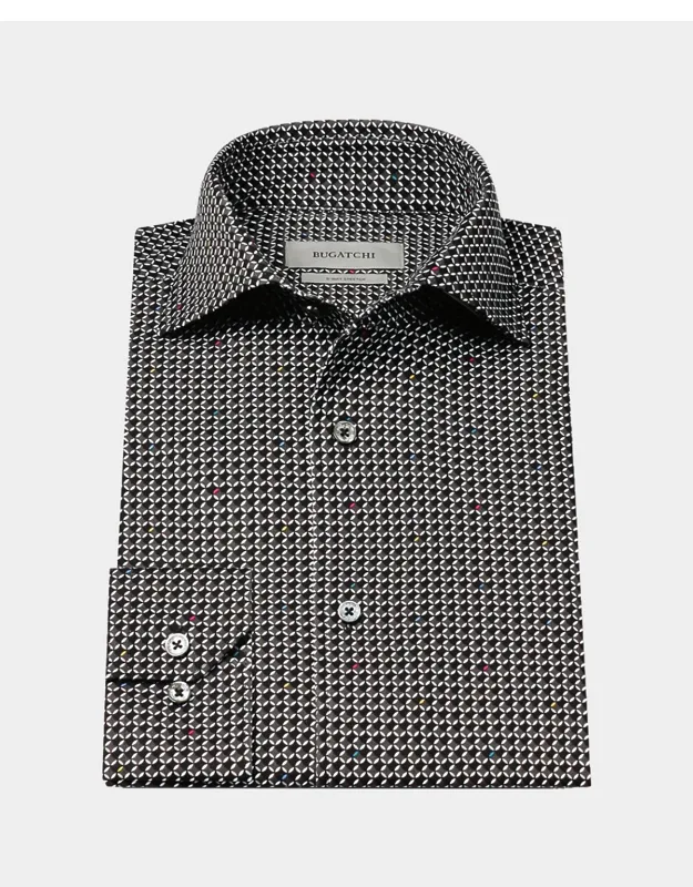 Devon Ooohcotton Stretch Geometric Dress Shirt