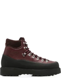 Lace-up Panelled Boots