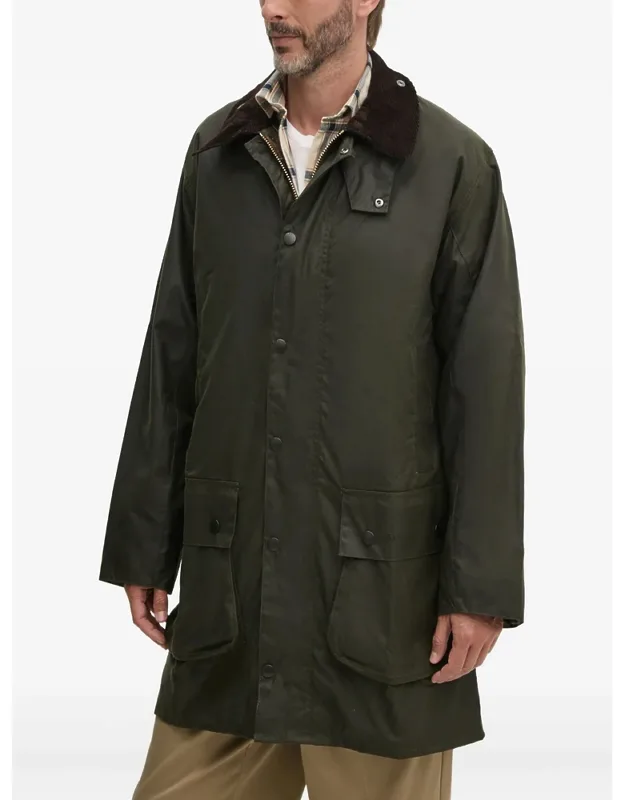 Corduroy-collar Coat