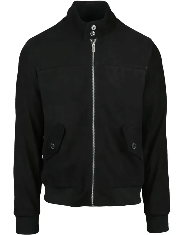 Leather Stand Collar Jacket