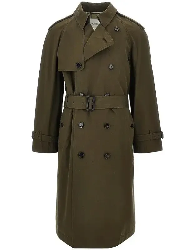 Cotton Long Trench Coat