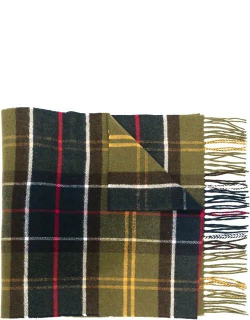 Fringed Tartan-check Scarf