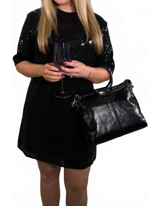 Relaxed Sequin Dress