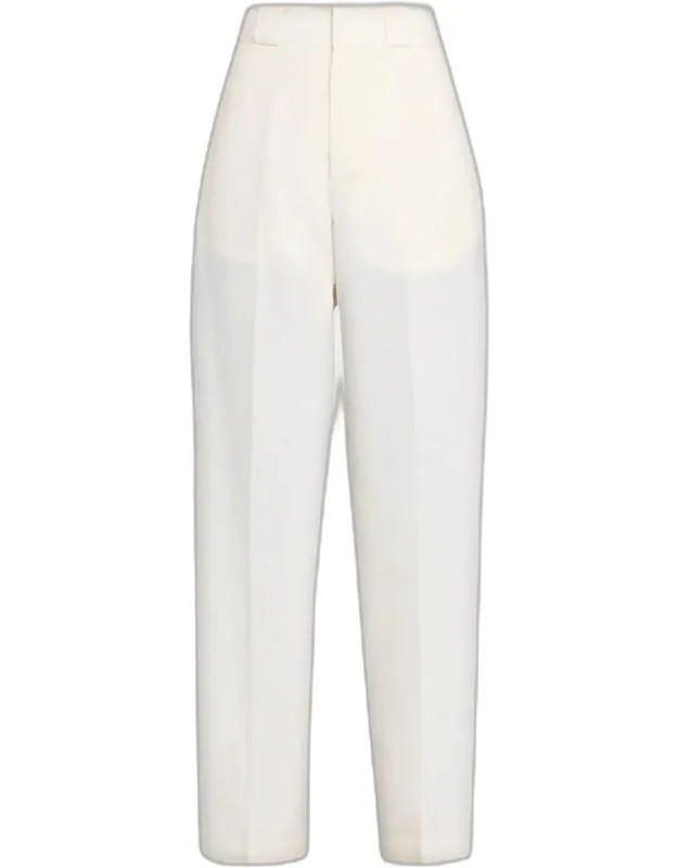 Cotton-silk Faille Straight-leg Utility Trousers