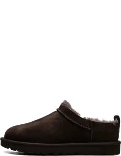 Ugg Classic Micro Boots With Shearling Trim And Pull-tab