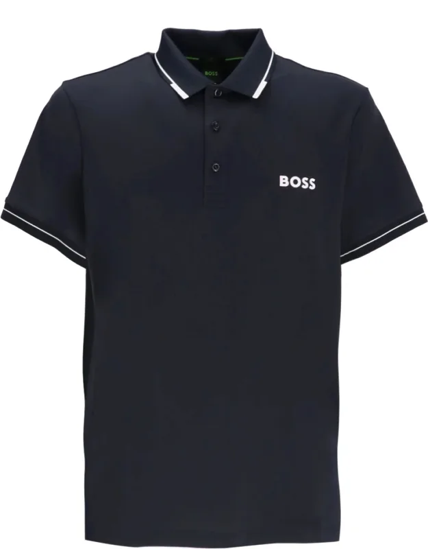 Boss Paul Pro Polo Shirt With Stretch Design And Contrasting Trim