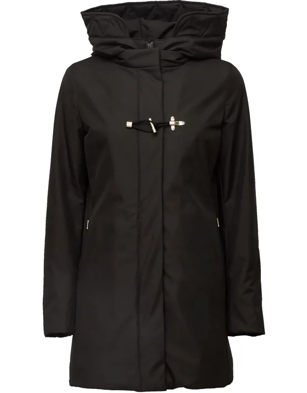 Toggle Double Front Microfiber Gabardine Coat