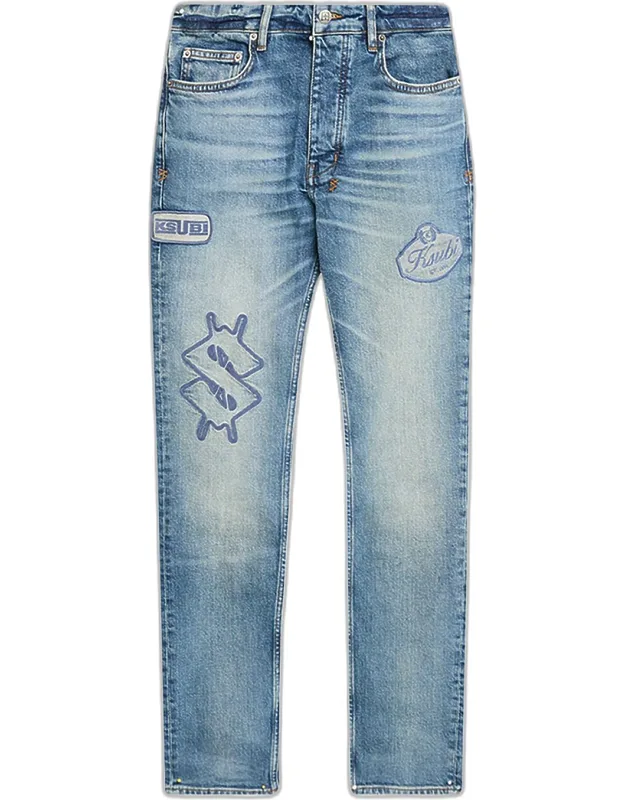 Chitch Hendrix Logo Patch Slim Fit Jeans