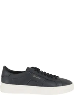 Gloria Tumbled Leather Rubber Sole Sneakers