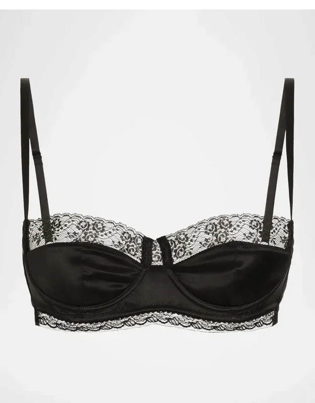 Lace-trim Balconette Bra