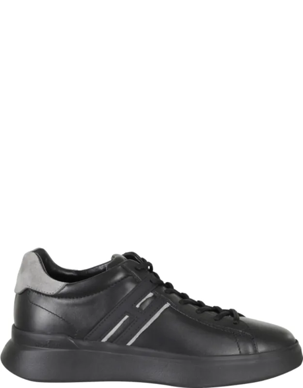 Smooth Leather Rubber Sole Sneakers