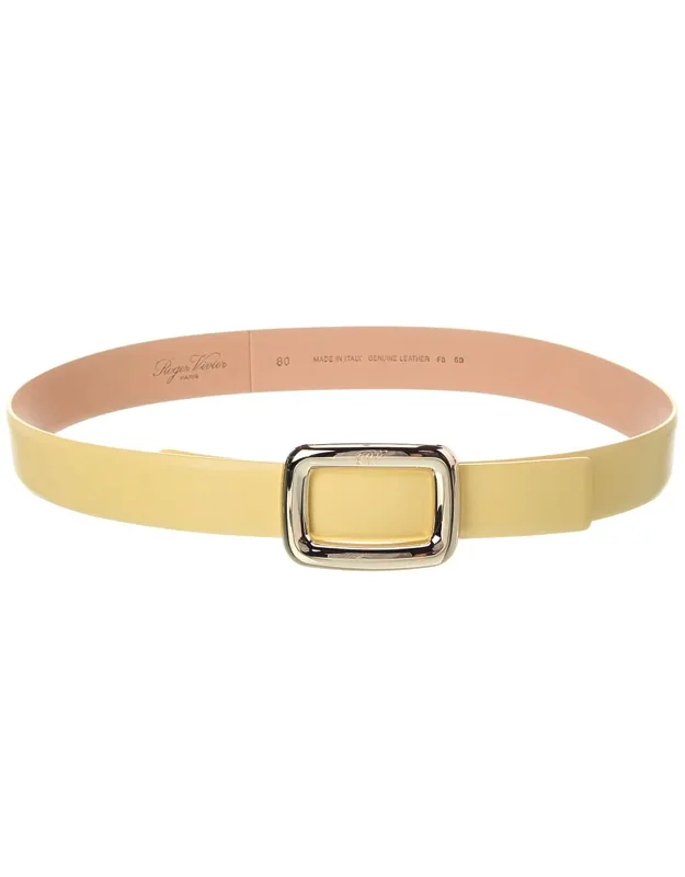 Logo Leather Belt