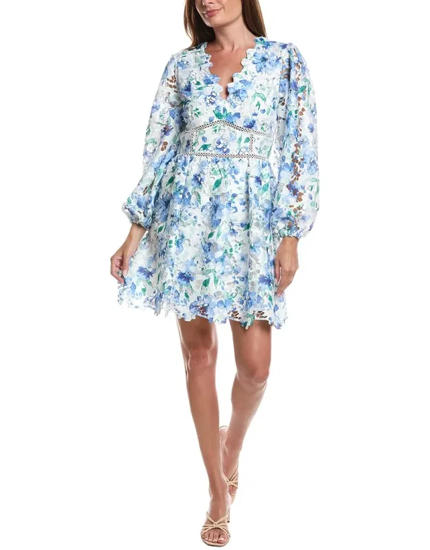 Embroidered Mini Dress